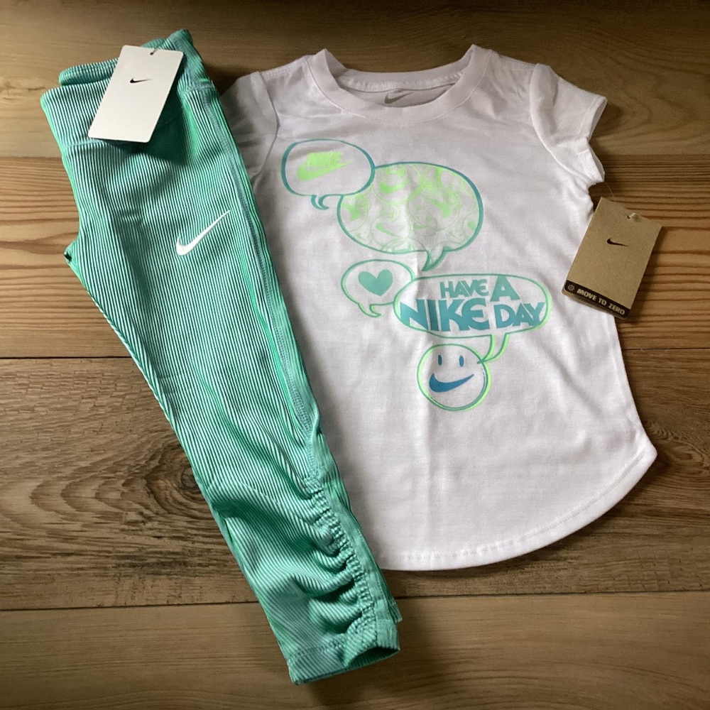 Nike girls tee & leggings outfit size 4(NWT)~PRICE IS FIRM~